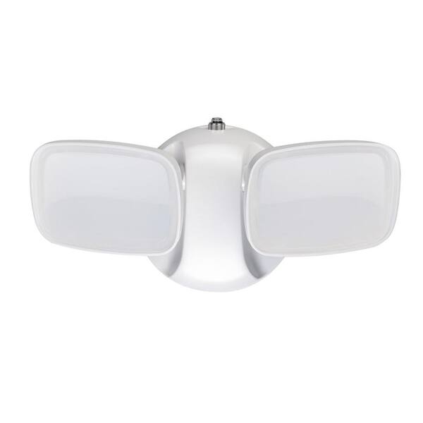 Feit Electric 9 in. 28-Watt Integrated LED White Dusk to Dawn Photocell Sensor Outdoor Security Dual Head Flood Area Light