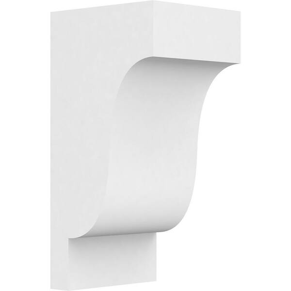 Ekena Millwork 7 in. x 16 in. x 8 in. Standard Newport Architectural Grade PVC Corbel