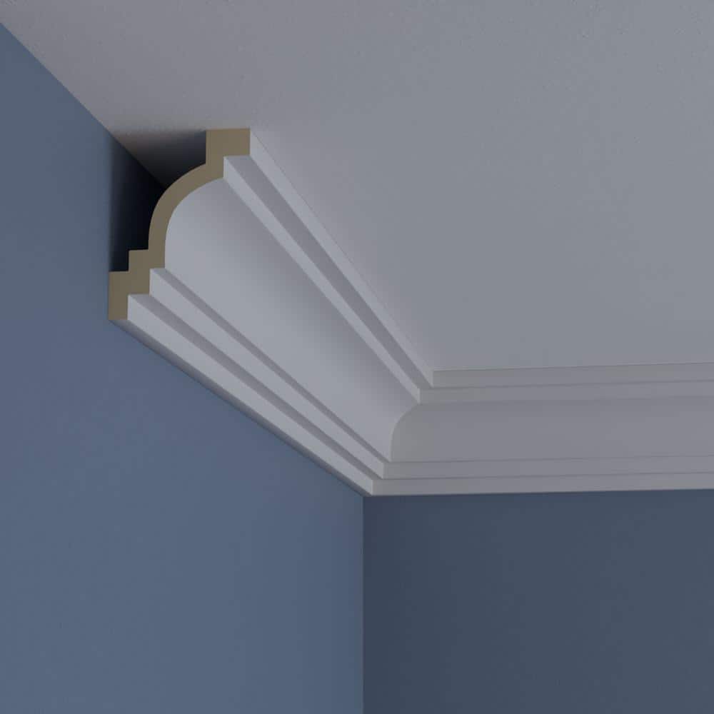 Primed Polyurethane Traditional Smooth Crown Moulding