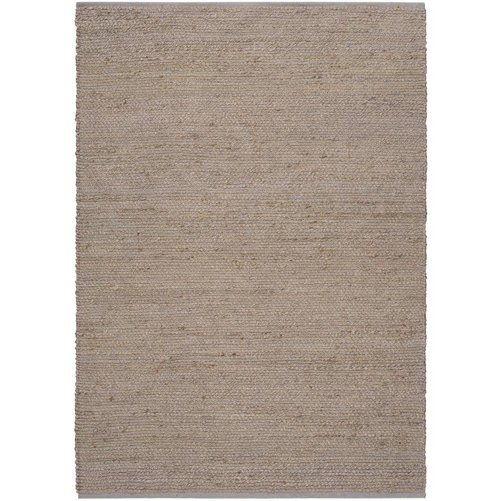 Handmade Gray and Natural Jute 5' x 7' Reversible Rug