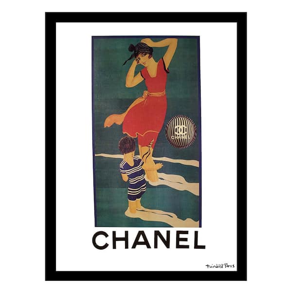 VENICE BEACH Collections Vintage Ocean Fun by Fairchild Paris 1-Piece Framed Graphic Print Abstract Poster Art Print 18 in. x 14 in.
