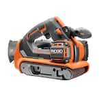 RIDGID 18V Brushless Cordless 3 in. x 18 in. Belt Sander Tool Only R86065B The Home Depot