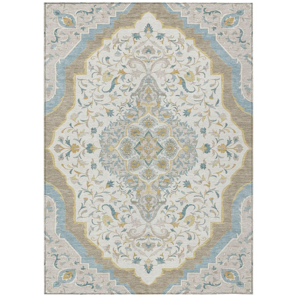 Chantille Machine Washable Indoor/Outdoor Abstract ACN2715 Ivory 10 ft. x 14 ft. Area Rug price history on PriceWatchPro