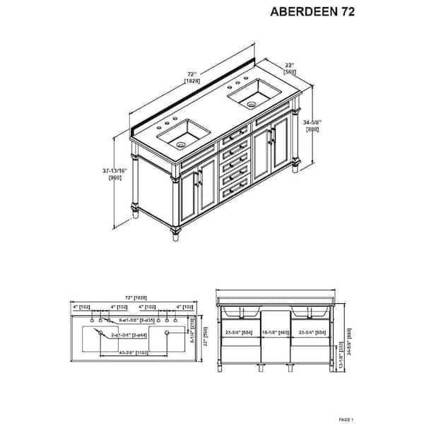 Home Decorators Collection Aberdeen 32 in. W x 23 in. D x 34 in. H