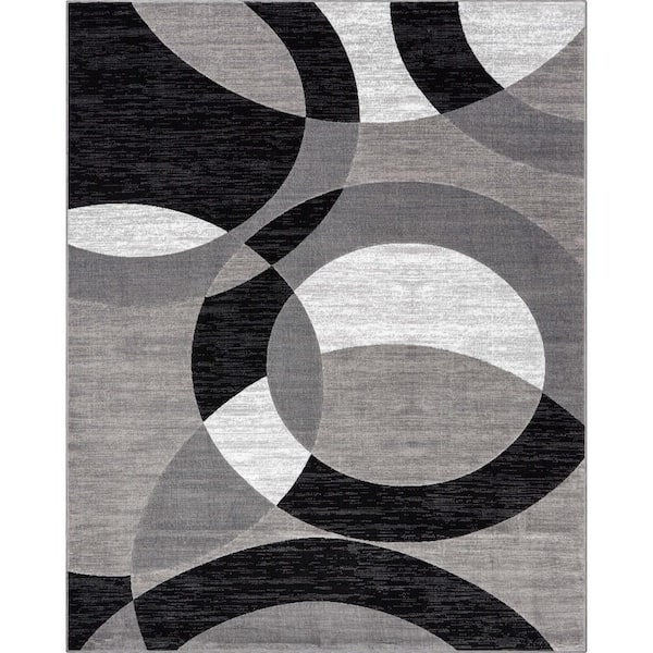 Well Woven Dulcet Bingo Grey 9 ft. x 13 ft. Geometric Area Rug