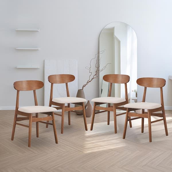 NEW CLASSIC HOME FURNISHINGS New Classic Furniture Morocco Natural Polyester Fabric Seat Dining Side Chair (Set of 4)