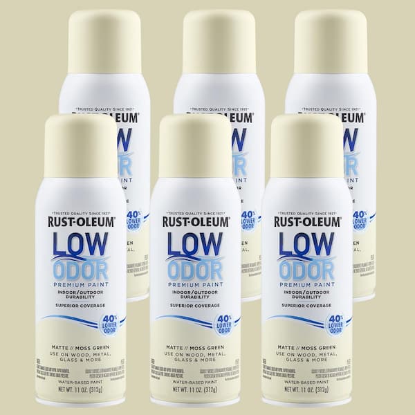 11 oz. Matte Moss Green Low Odor Water-Based Spray (Case of 6)