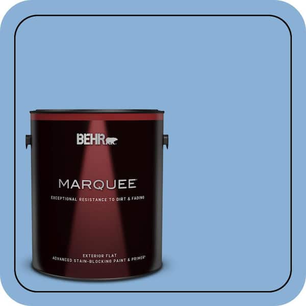 BEHR MARQUEE 1 gal. #PPU15-12 Bluebird Flat Exterior Paint & Primer