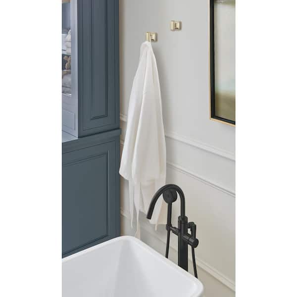Revitalize Single Robe Hook in Golden Champagne