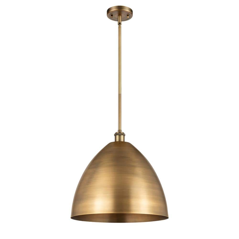 Metal Bristol 1-Light Brushed Brass Cone Pendant Light with Brushed Brass Metal Shade price history on PriceWatchPro