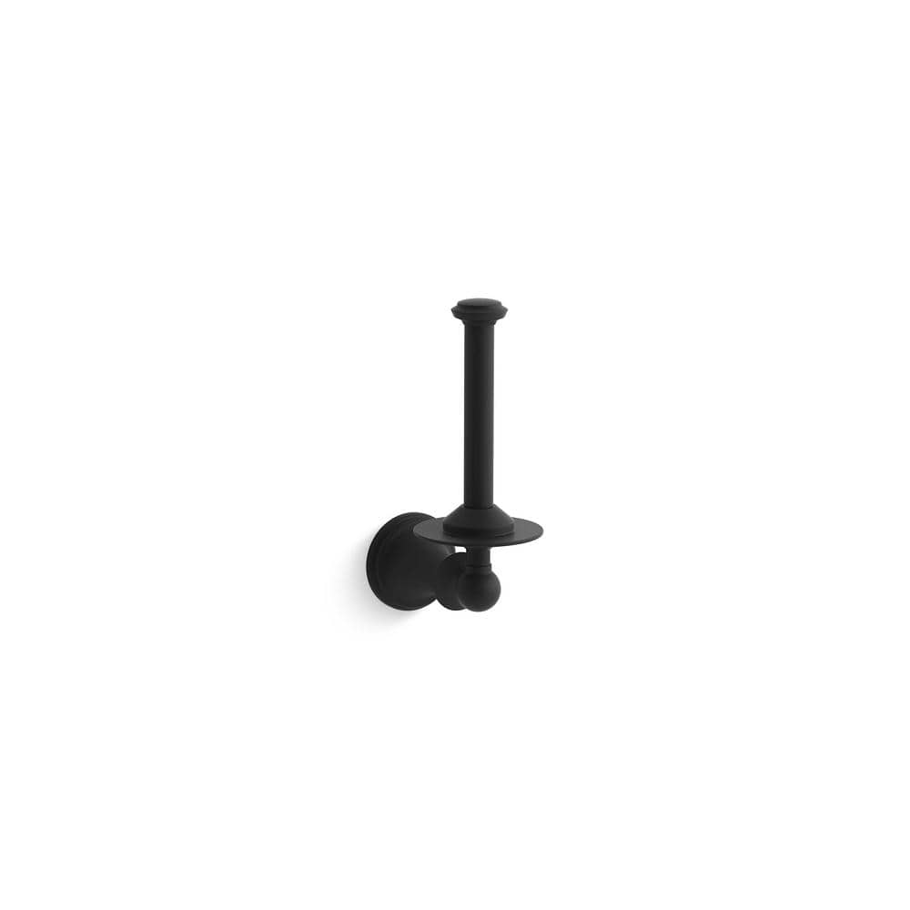 Capilano Toilet Paper Holder in Matte Black