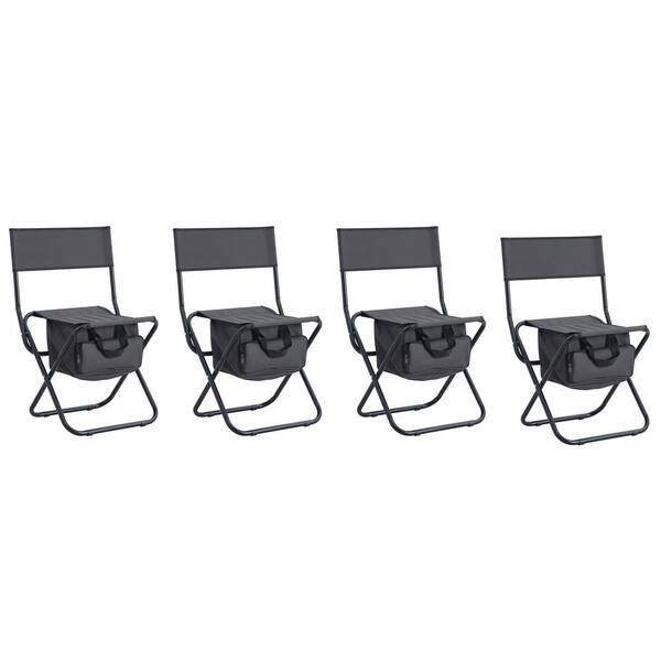 Otryad Set of 5, Folding Outdoor Table and Chairs Set for Indoor, Outdoor Camping, Picnics, Beach, Backyard
