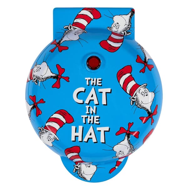 Uncanny Brands Light Blue Cat In The Hat American Mini Waffle Maker