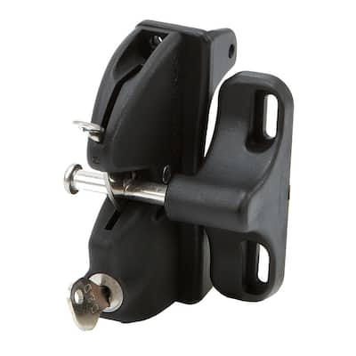 Black Polymer and Stainless Steel Two-way Magnetic Self-latching Fence Gate Latch