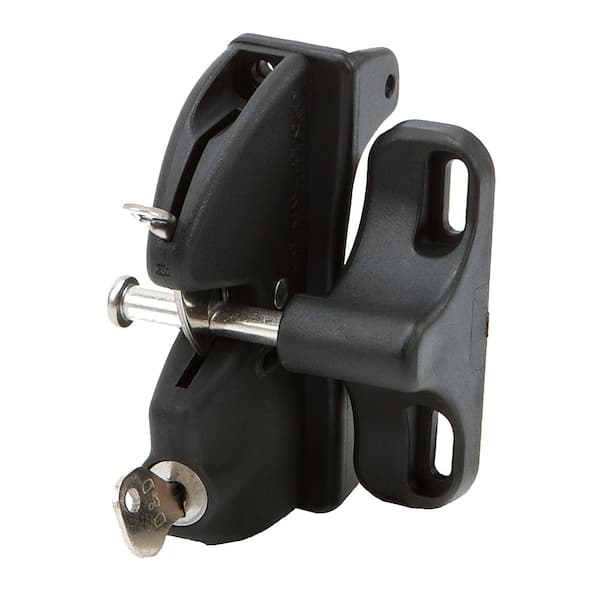 LOKKLATCH Black Polymer and Stainless Steel Two-way Magnetic Self-latching Fence Gate Latch