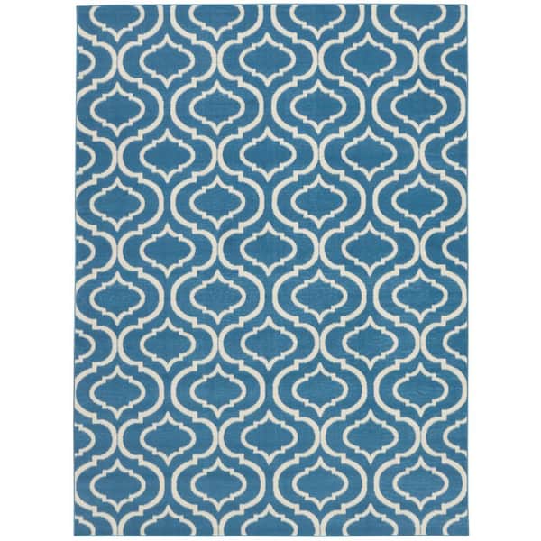 6 ft. x 9 ft. Gray Moroccan Washable Area Rug Runner Rug
