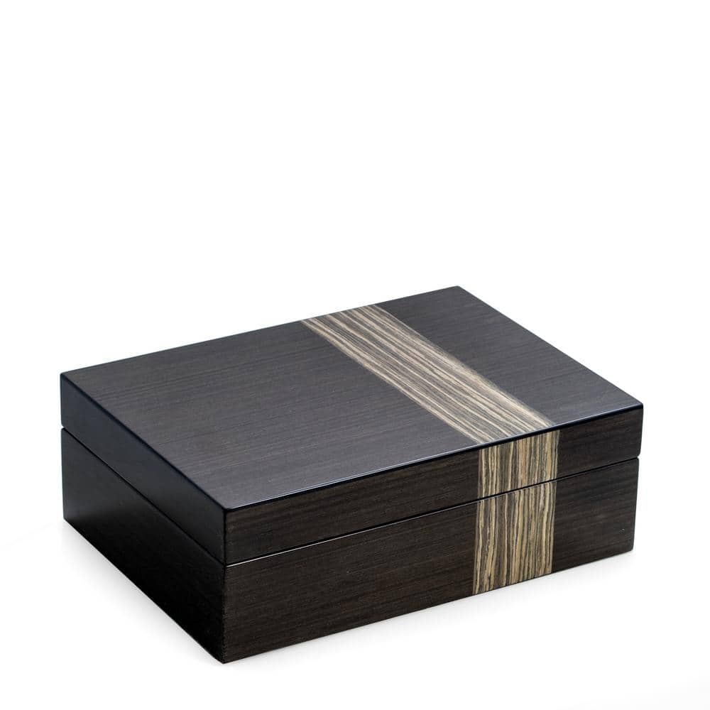 Bey Berk Lacquer Lacquered "Ebony" Wood Valet Box 