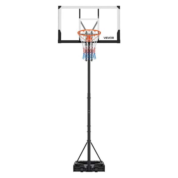 Portable Basketball Stand, 5.25 to 10 ft. Height Adjustment Basketball Hoop & Goal, Portable Basketballs Hoop