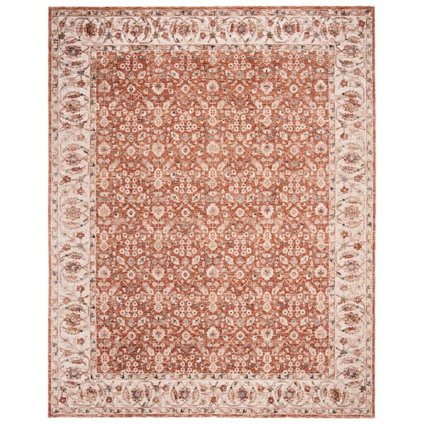 Heirloom 8 ft. x 10 ft. Beige/Light Rust Floral Area Rug
