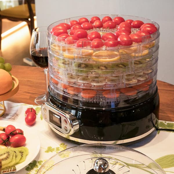 Ivation 9 Plastic Tray Food Dehydrator for Snacks, Herbs, Fruit and Be