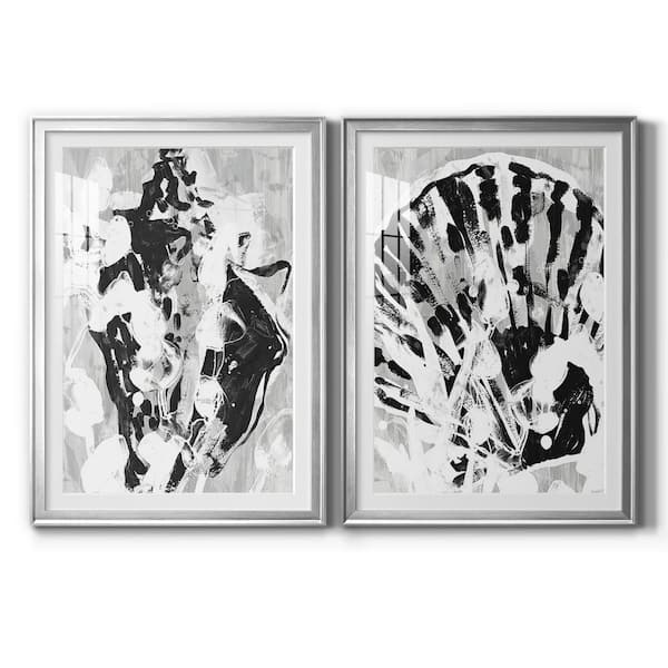 Wexford Home Ocean Inkblot I by Wexford Homes 2-Pcs Framed Abstract Paper Art Print 18.5 in. x 24.5 in.
