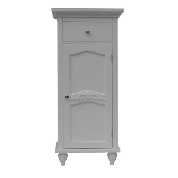 Elegant Home Fashions Venice 36 in. H x 16 in. W x 13-3/4 in. D Floor Cabinet in White