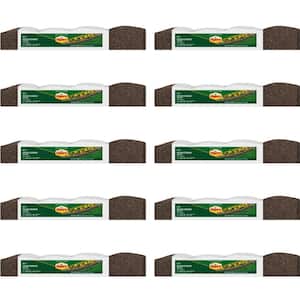 Roman Stone 4 ft. Earth Rubber Garden Edging (10-Pack)