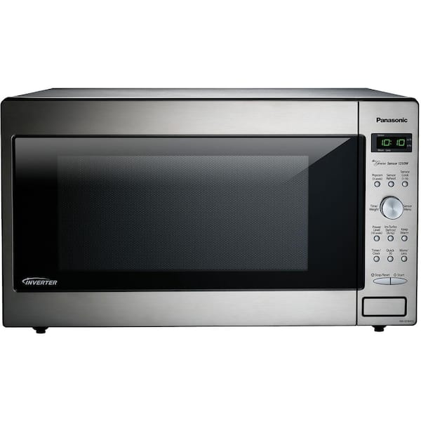 Panasonic 2.2 cu. ft. Countertop Microwave in Stainless Steel Built in Capable with Sensor Cooking and Inverter Technology