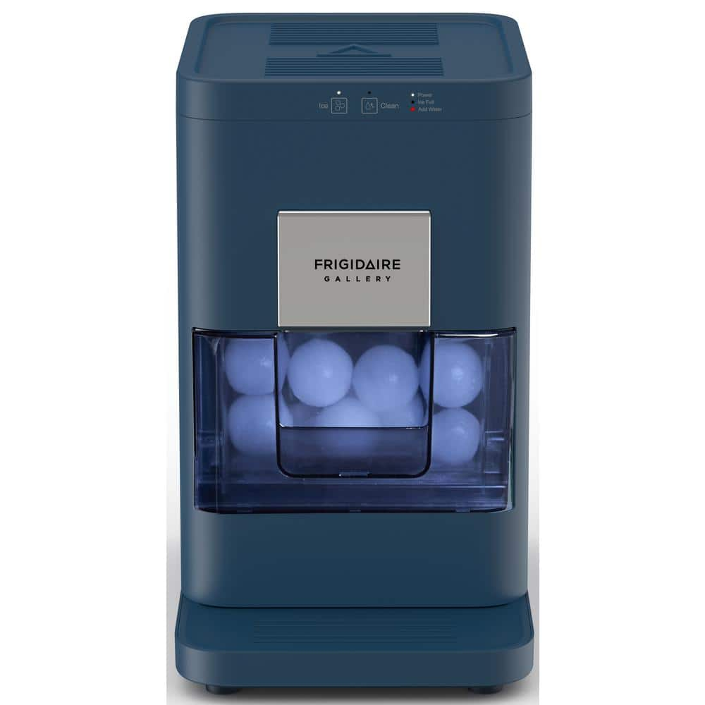 Frigidaire 10 lb. Freestanding Portable Round 2 in. Whiskey Ball Shaped Ice Maker in Navy, Blue