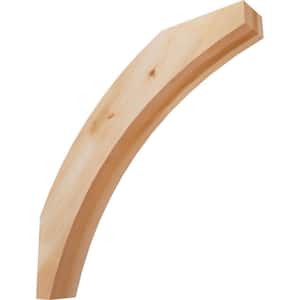 3 1/2''W x 24''D x 24''H Thorton Smooth Knee Brace, Western Red Cedar