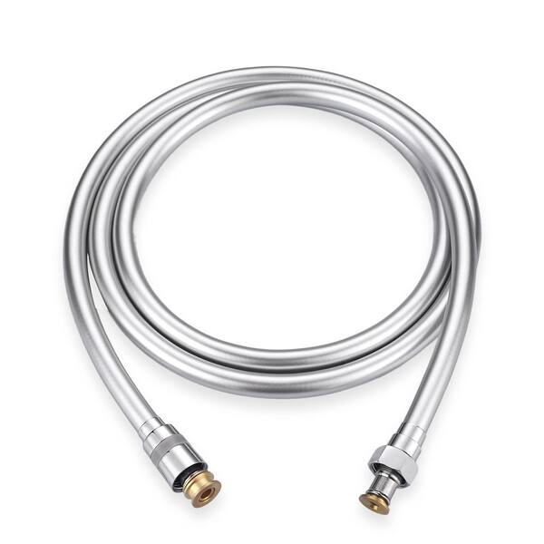 VEVETTA 101 in. Flexible Shower Hose for Handheld Showerheads with Anti-Kink PVC Construction in Polished Chrome