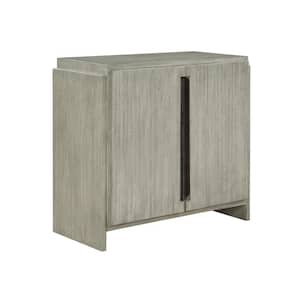 Merino Grey 34 in. H Storage Cabinet with Two Doors