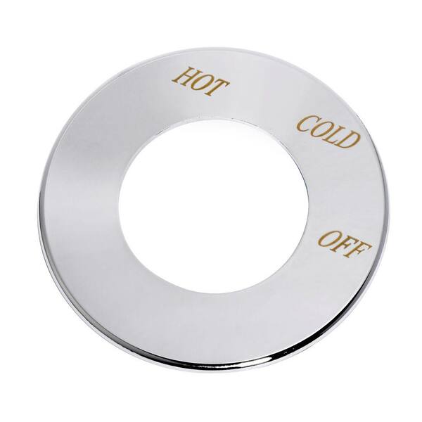 American Standard Williamsburg Roman Italics Printing Dial Plate, Polished Chrome