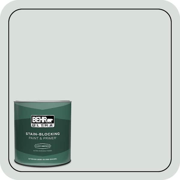 BEHR ULTRA 1 qt. #N420-1 Juniper Breeze Extra Durable Semi-Gloss Enamel Interior Paint & Primer
