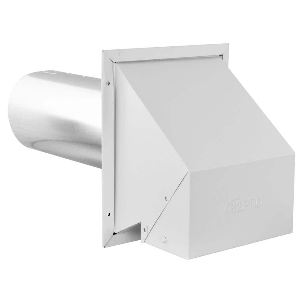 Everbilt 4 in. Heavy Duty Exhaust/Intake Hood in White VTH0004 The