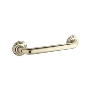 Traditional 12 in. x 1-1/4 in. Grab Bar in French Gold