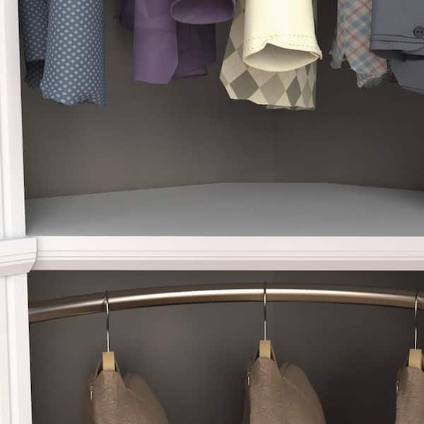 ClosetMaid Impressions 28 in. W White Corner Shelf Kit