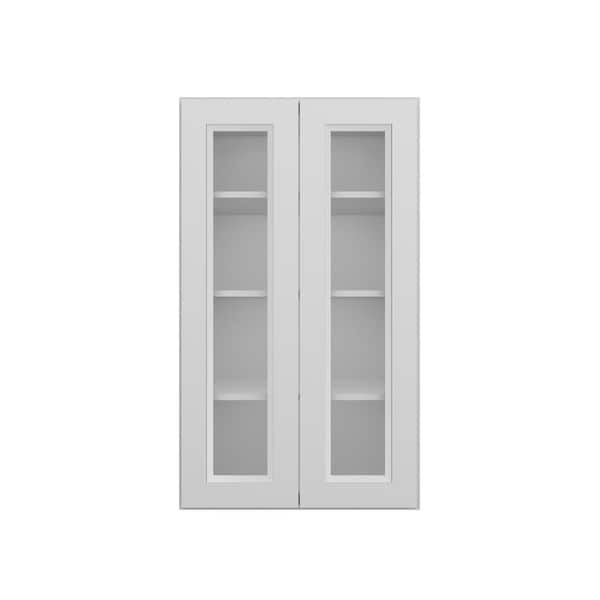 HOMLUX 24-in. W x 12-in. D x 42-in. H in Traditional Dove Plywood Ready to Assemble Wall Kitchen Cabinet
