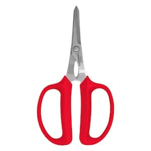 2 in. Stainless Steel Blade with Lightweight Red Handles Hydroponic Scissors