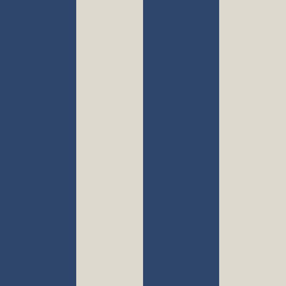 JOULES Joules Harborough Stripe Coast Blue Matte Non Woven Removable Paste The Wall Wallpaper