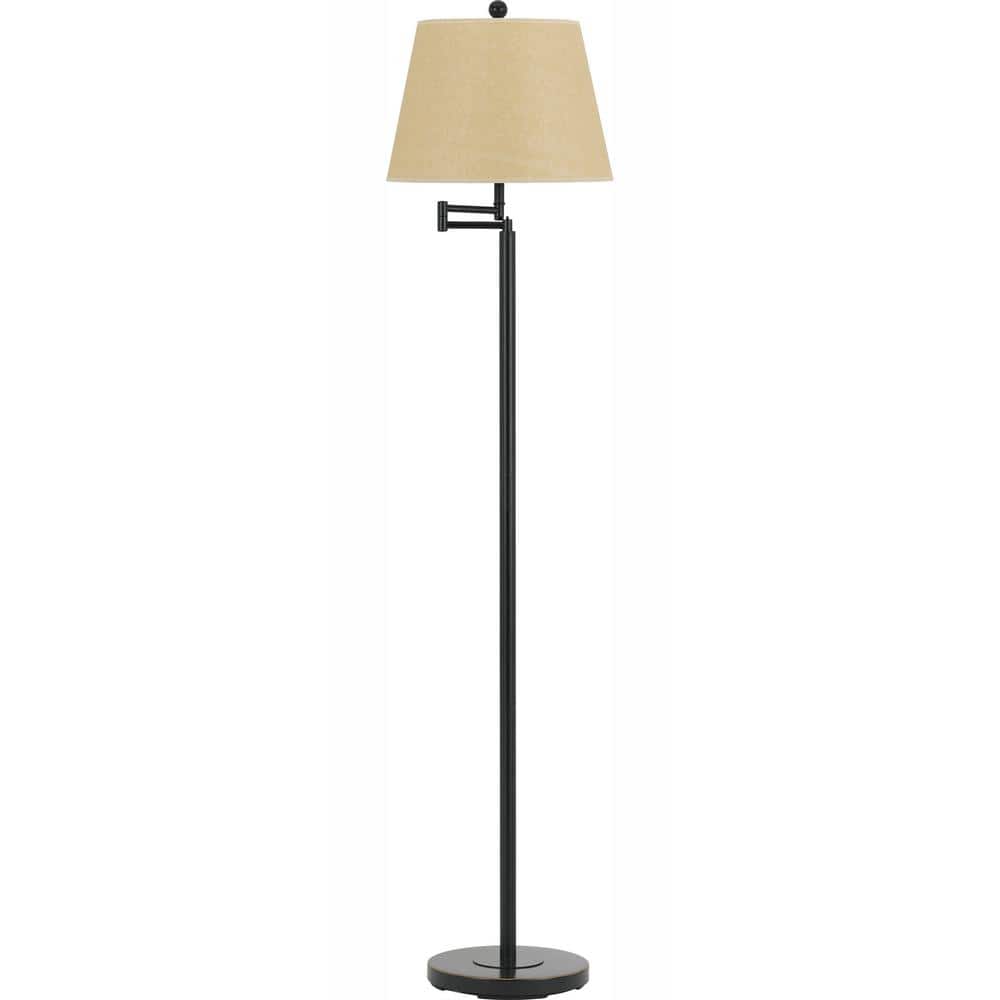 CAL Lighting 60 in. Andros Swing Arm Floor Lamp in Dark Bronze -  BO-2077SWFL-DB