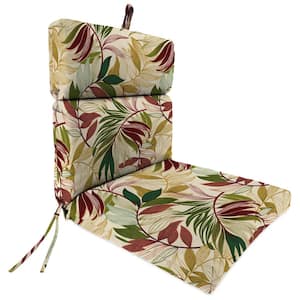 44 in. L x 22 in. W x 4 in. T Outdoor Chair Cushion in Oasis Gem