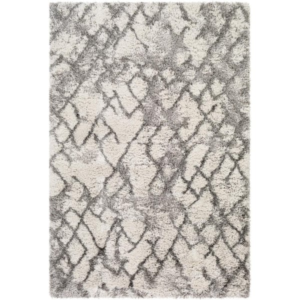 Artistic Weavers Alta Shag Medium Gray Distressed 5 ft. x 7 ft. Indoor Area Rug