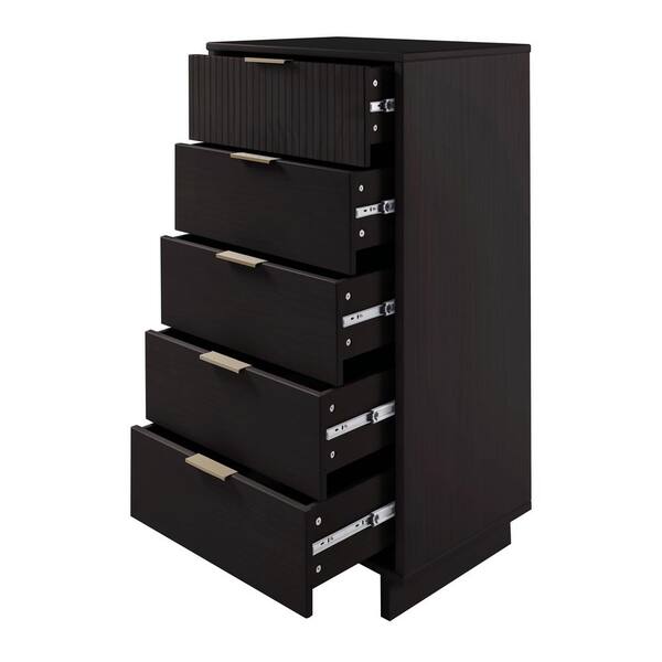 Black skinny dresser discount
