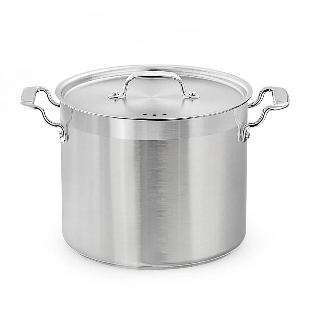 NutriChef 12-Quart Stainless Steel Large Stockpot