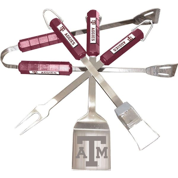 BSI Products NCAA Texas A&M Aggies 4-Piece Grill Tool Set