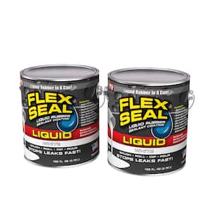 Flex Seal Liquid White 1 Gal. Liquid Rubber Sealant Coating (2-Pack)