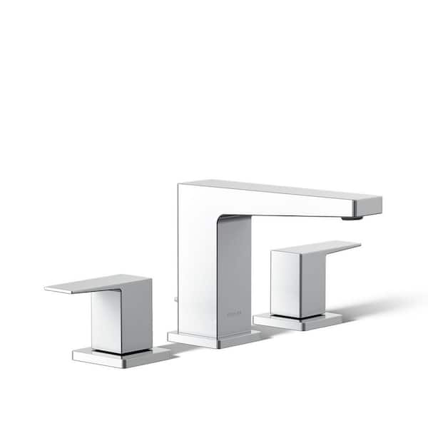 KOHLER Honesty 8 in. Widespread 2-Handle Bathroom Faucet in Polished Chrome