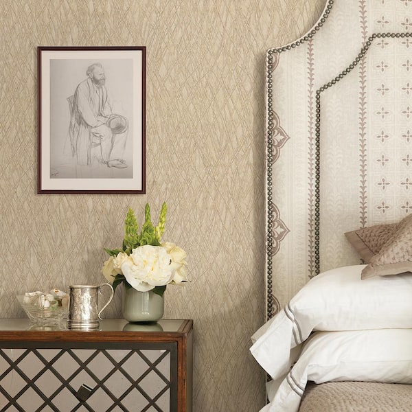 Allegro Bronze Embossed Paper Strippable Roll Wallpaper (Covers 60.8 sq. ft.)