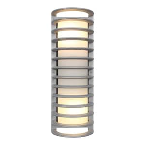 Bermuda 6 in. 2-Light Satin Outdoor Wall Mount Sconce